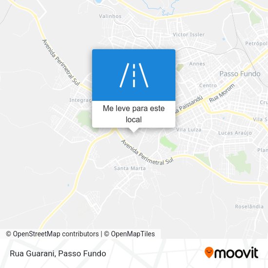 Rua Guarani mapa