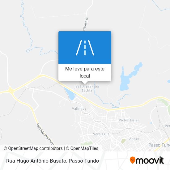 Rua Hugo Antônio Busato mapa