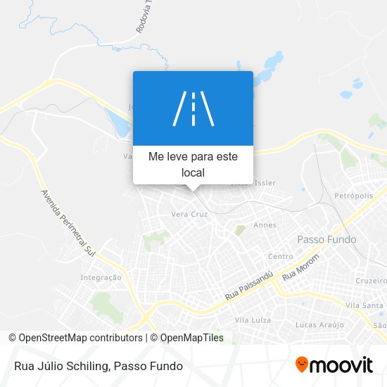 Rua Júlio Schiling mapa