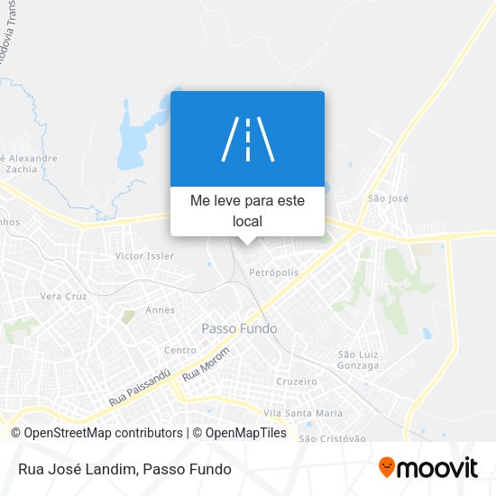 Rua José Landim mapa