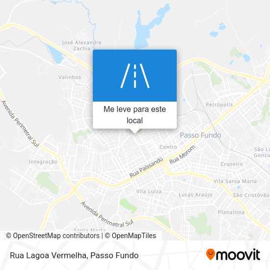 Rua Lagoa Vermelha mapa