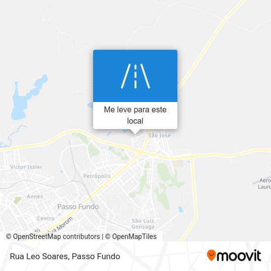 Rua Leo Soares mapa