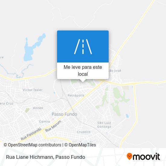 Rua Liane Hichmann mapa
