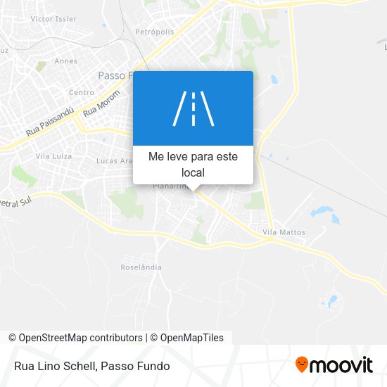 Rua Lino Schell mapa