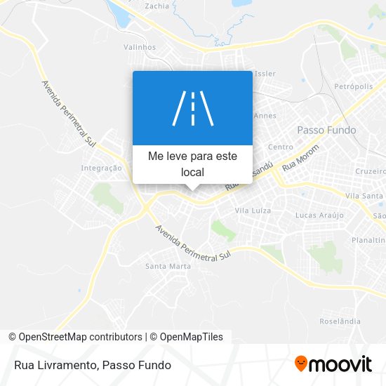 Rua Livramento mapa