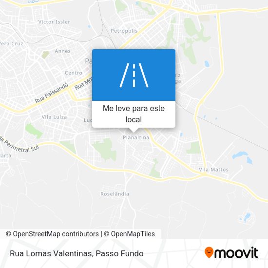 Rua Lomas Valentinas mapa