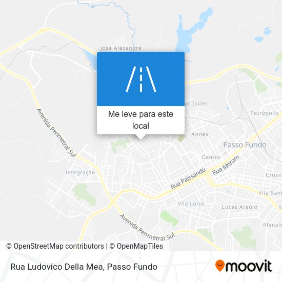 Rua Ludovico Della Mea mapa