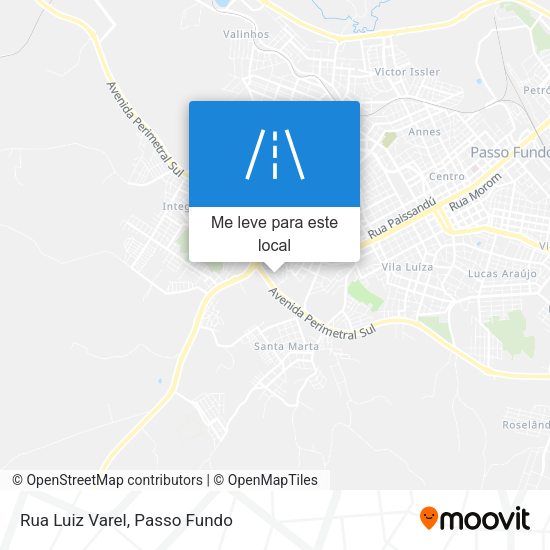 Rua Luiz Varel mapa