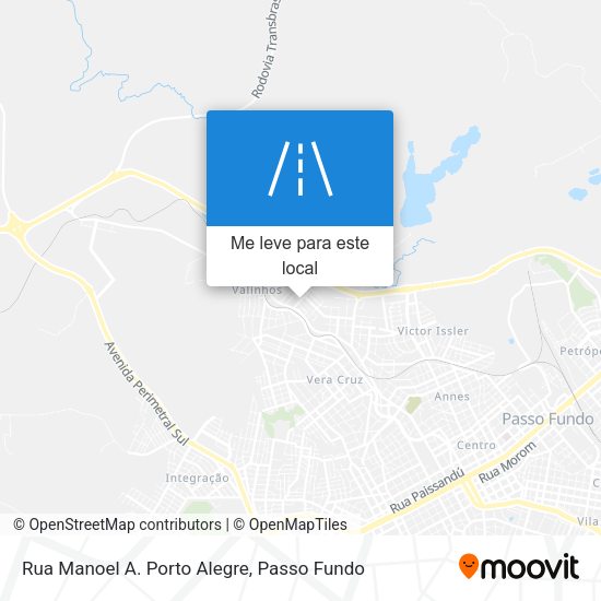 Rua Manoel A. Porto Alegre mapa