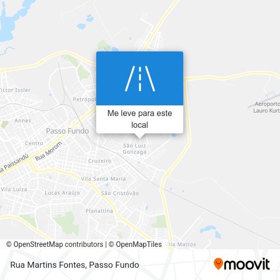 Rua Martins Fontes mapa