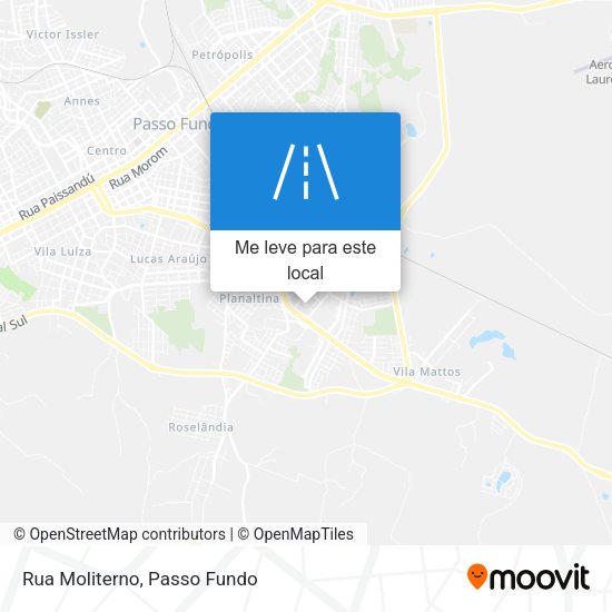 Rua Moliterno mapa
