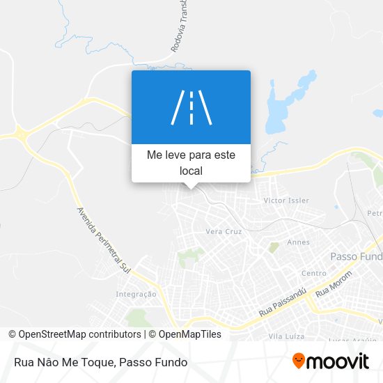 Rua Nâo Me Toque mapa