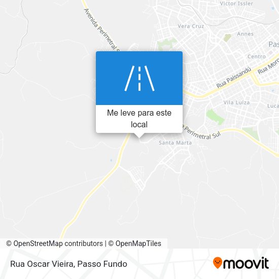 Rua Oscar Vieira mapa