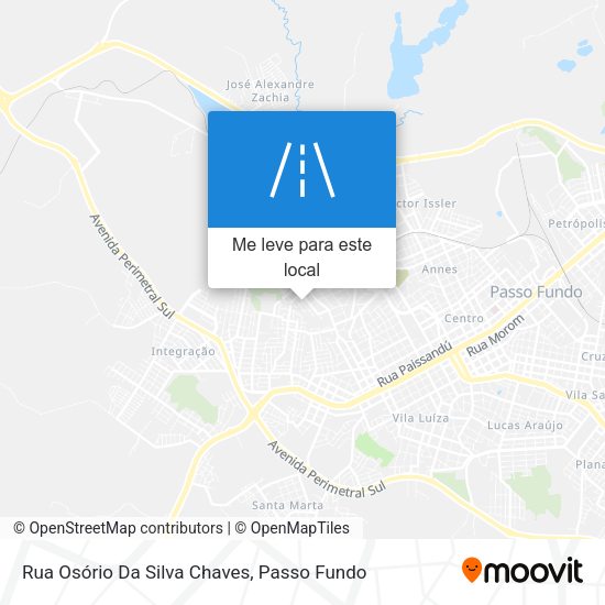 Rua Osório Da Silva Chaves mapa