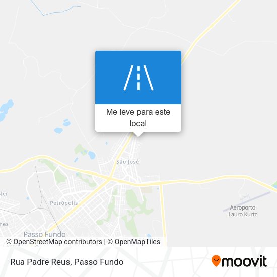 Rua Padre Reus mapa