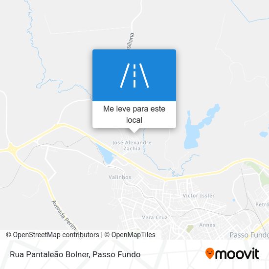 Rua Pantaleão Bolner mapa