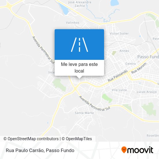Rua Paulo Carrão mapa