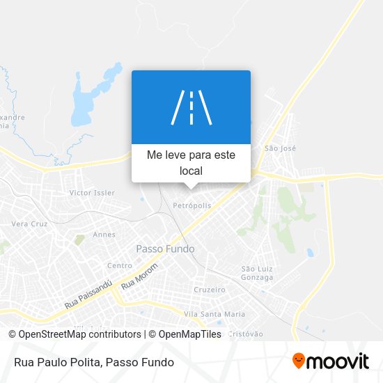 Rua Paulo Polita mapa