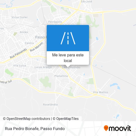 Rua Pedro Bonafe mapa