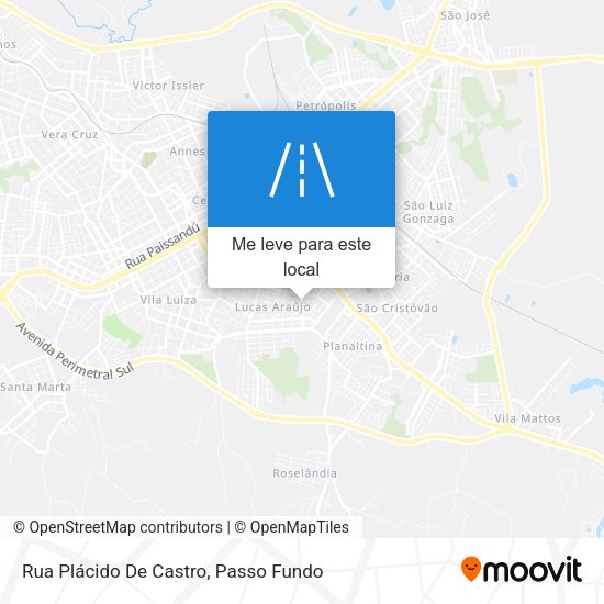 Rua Plácido De Castro mapa