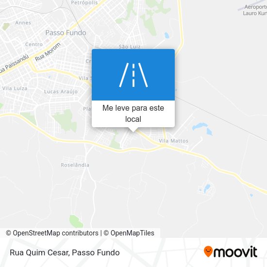 Rua Quim Cesar mapa