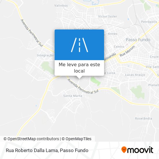 Rua Roberto Dalla Lama mapa