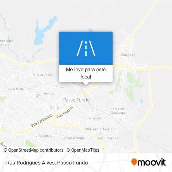 Rua Rodrigues Alves mapa