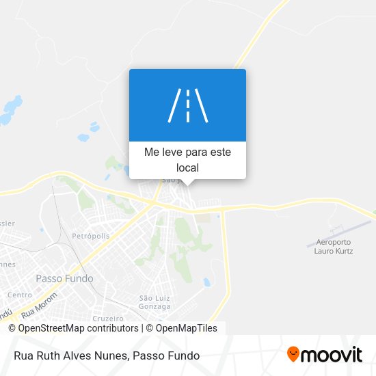 Rua Ruth Alves Nunes mapa