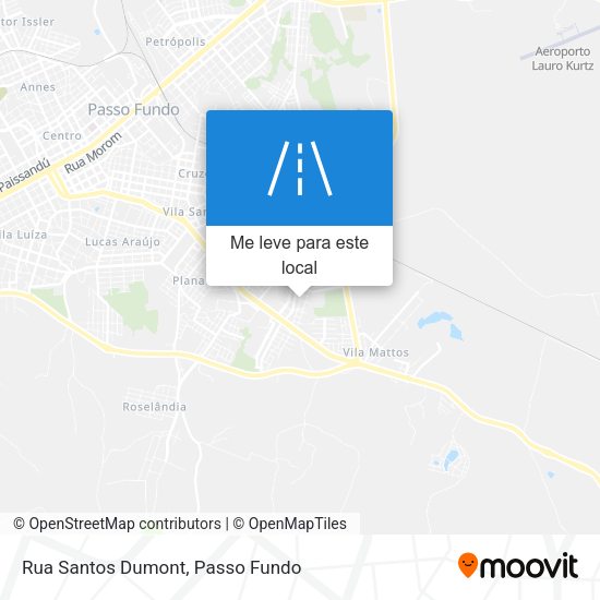 Rua Santos Dumont mapa