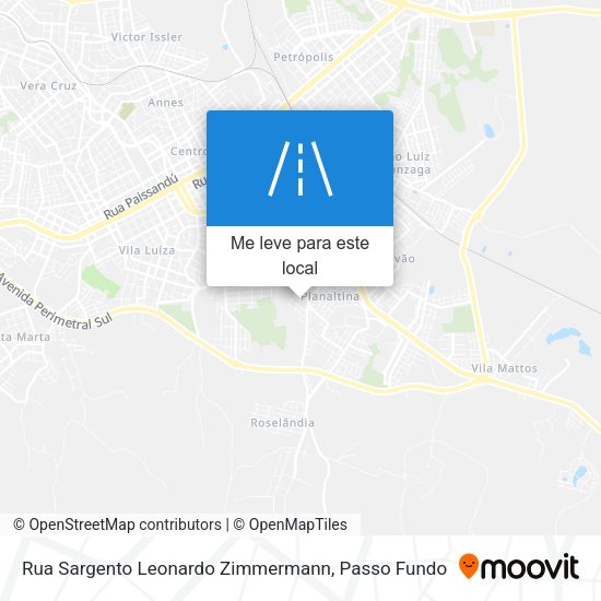 Rua Sargento Leonardo Zimmermann mapa