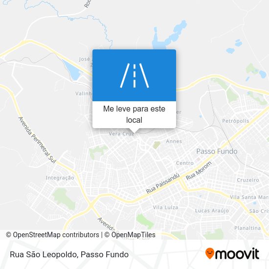 Rua São Leopoldo mapa