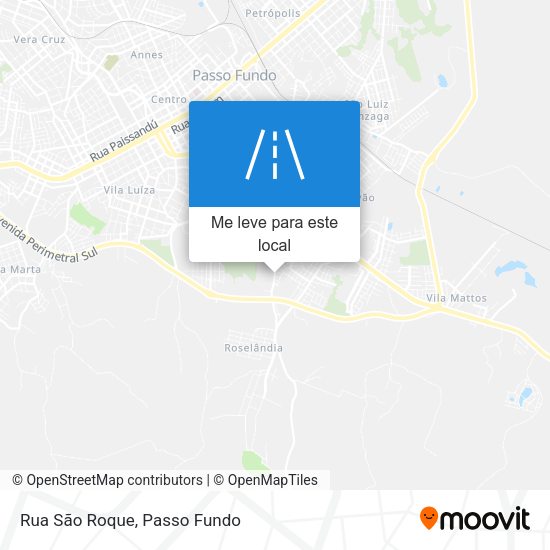 Rua São Roque mapa