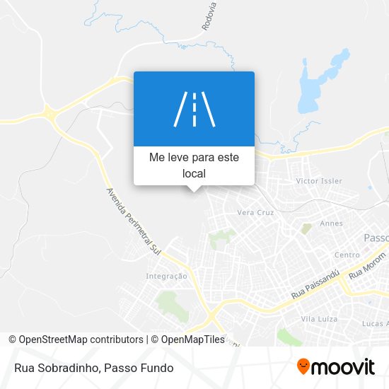 Rua Sobradinho mapa