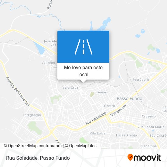 Rua Soledade mapa