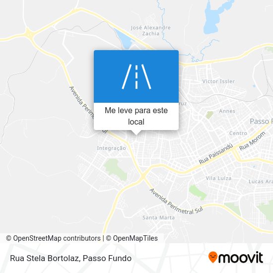 Rua Stela Bortolaz mapa
