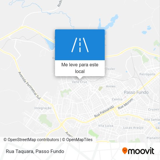 Rua Taquara mapa