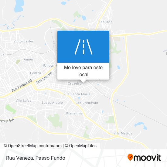 Rua Veneza mapa