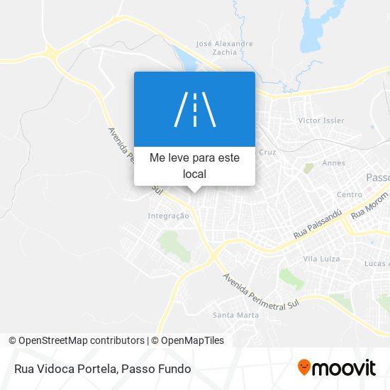 Rua Vidoca Portela mapa