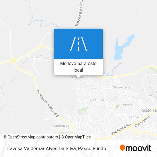 Travesa Valdemar Alves Da Silva mapa