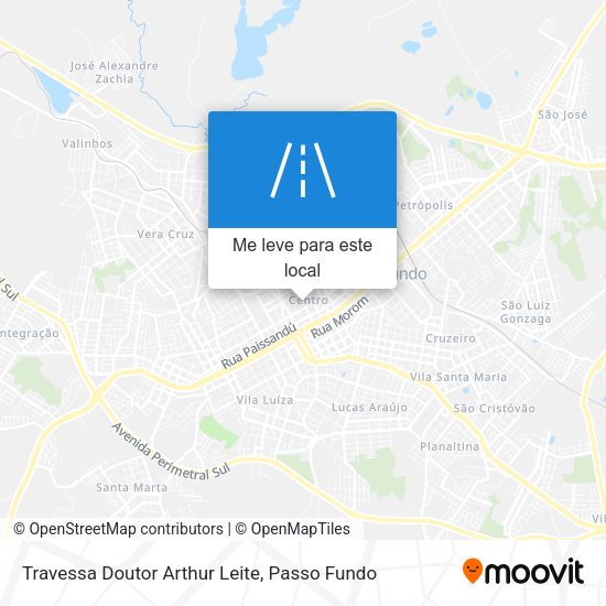 Travessa Doutor Arthur Leite mapa