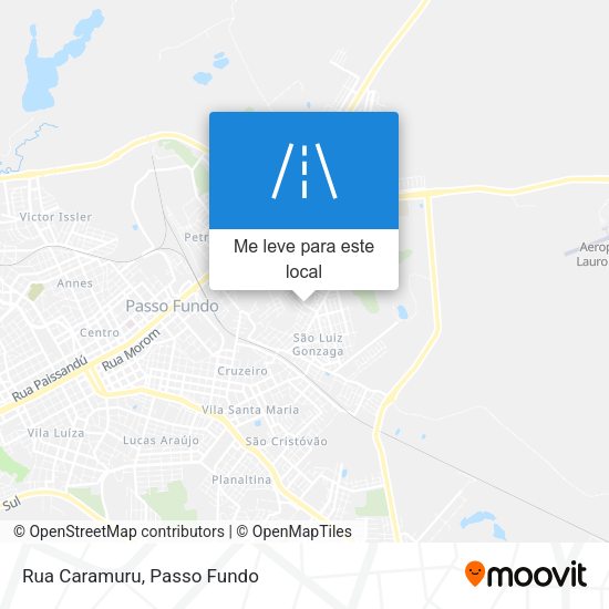 Rua Caramuru mapa