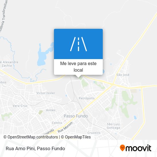 Rua Amo Pini mapa