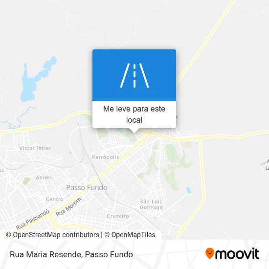 Rua Maria Resende mapa