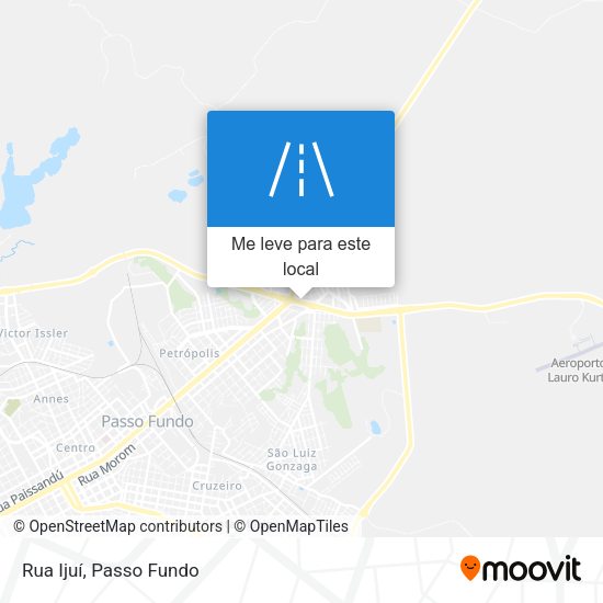 Rua Ijuí mapa