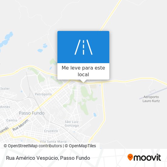 Rua Américo Vespúcio mapa