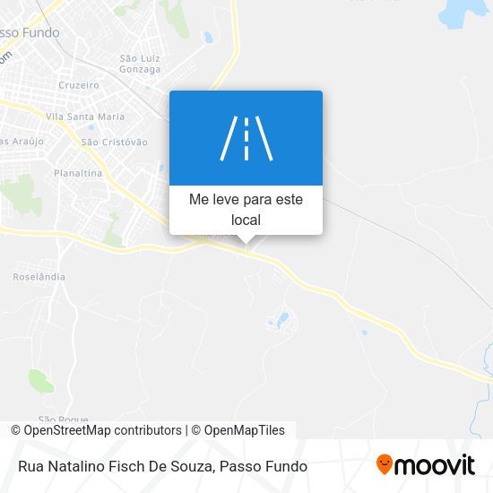 Rua Natalino Fisch De Souza mapa
