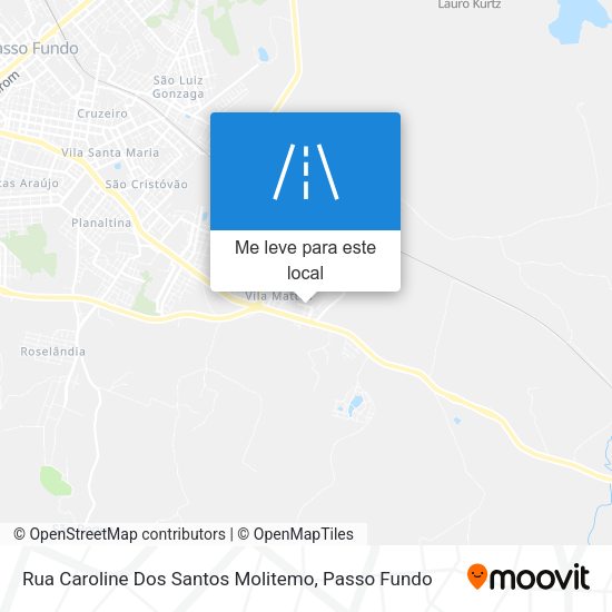 Rua Caroline Dos Santos Molitemo mapa
