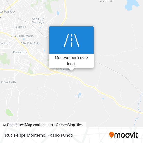 Rua Felipe Moliterno mapa