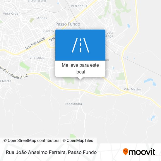 Rua João Anselmo Ferreira mapa