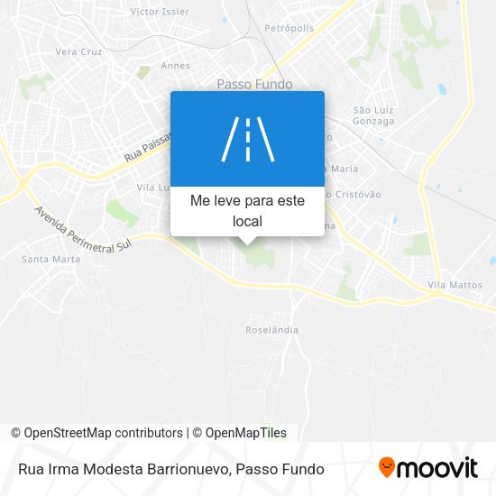 Rua Irma Modesta Barrionuevo mapa